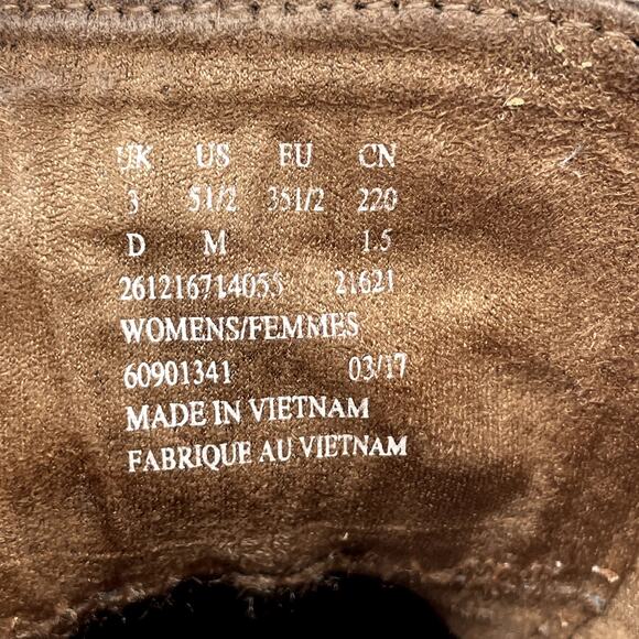 Clarks Carleta Lyon Brown Leather Ankle Boots Size 5.5 - Picture 9 of 10